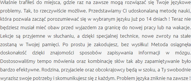 Efektywna Nauka Języka Artykuł Językowy