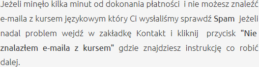 Odbiór Zakupionego Kursu Szkolenia Językowe Brzeziny